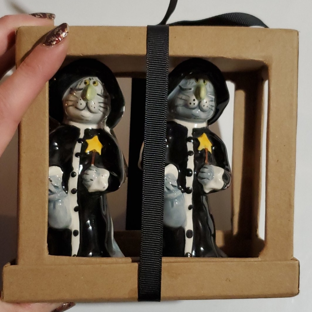 Halloween Witch Cat Figurines 💥Final Price💥 - Picture 3 of 3